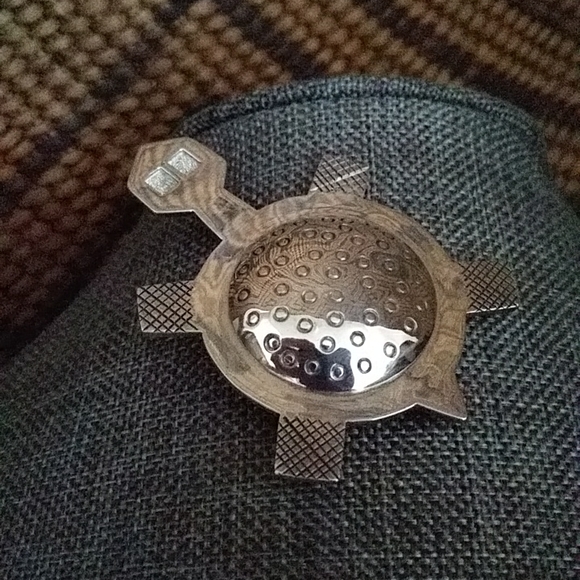 Native American Navajo Jewelry - Native American Navajo Sterling Turtle Pin